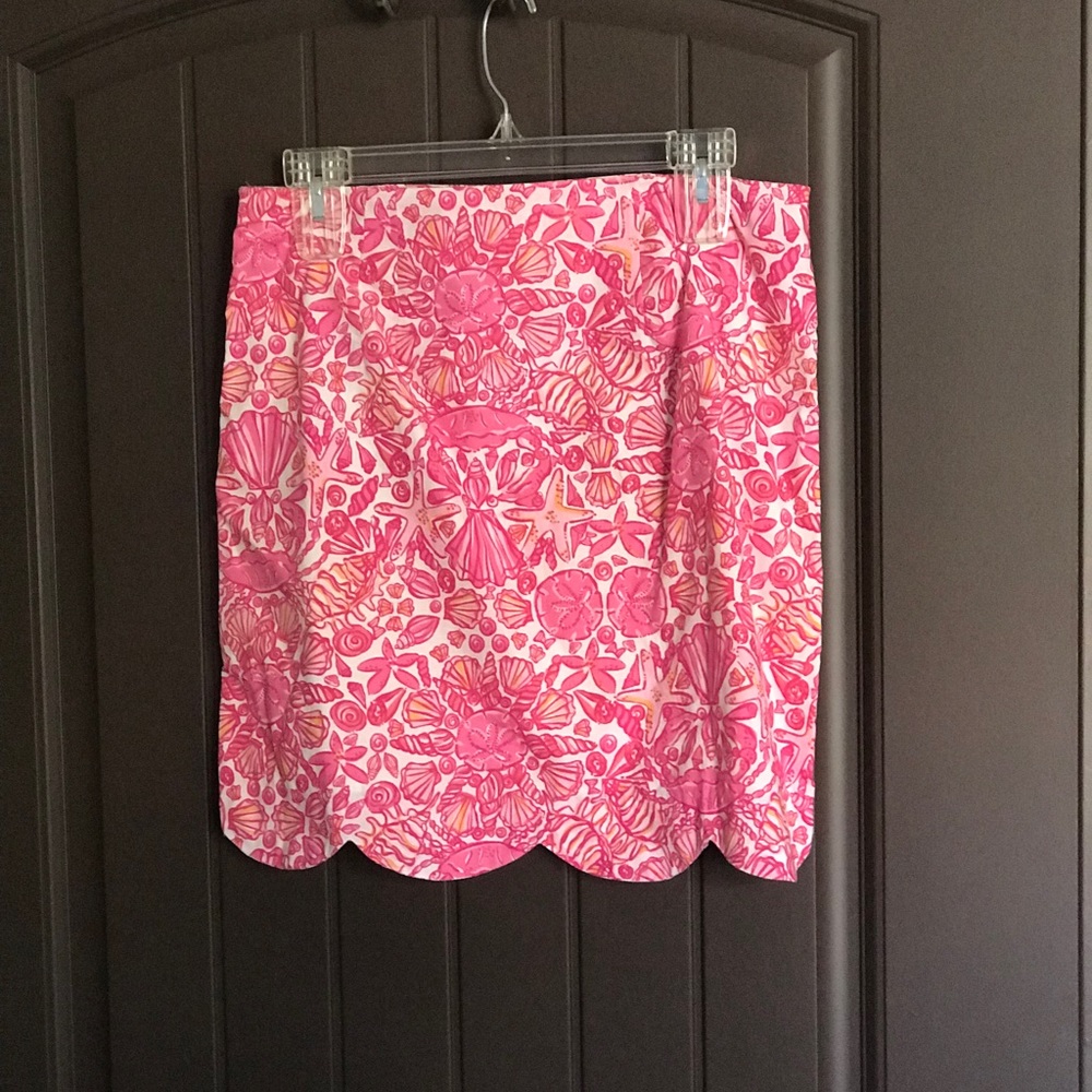 Lilly Pulitzer scalloped hem skirt